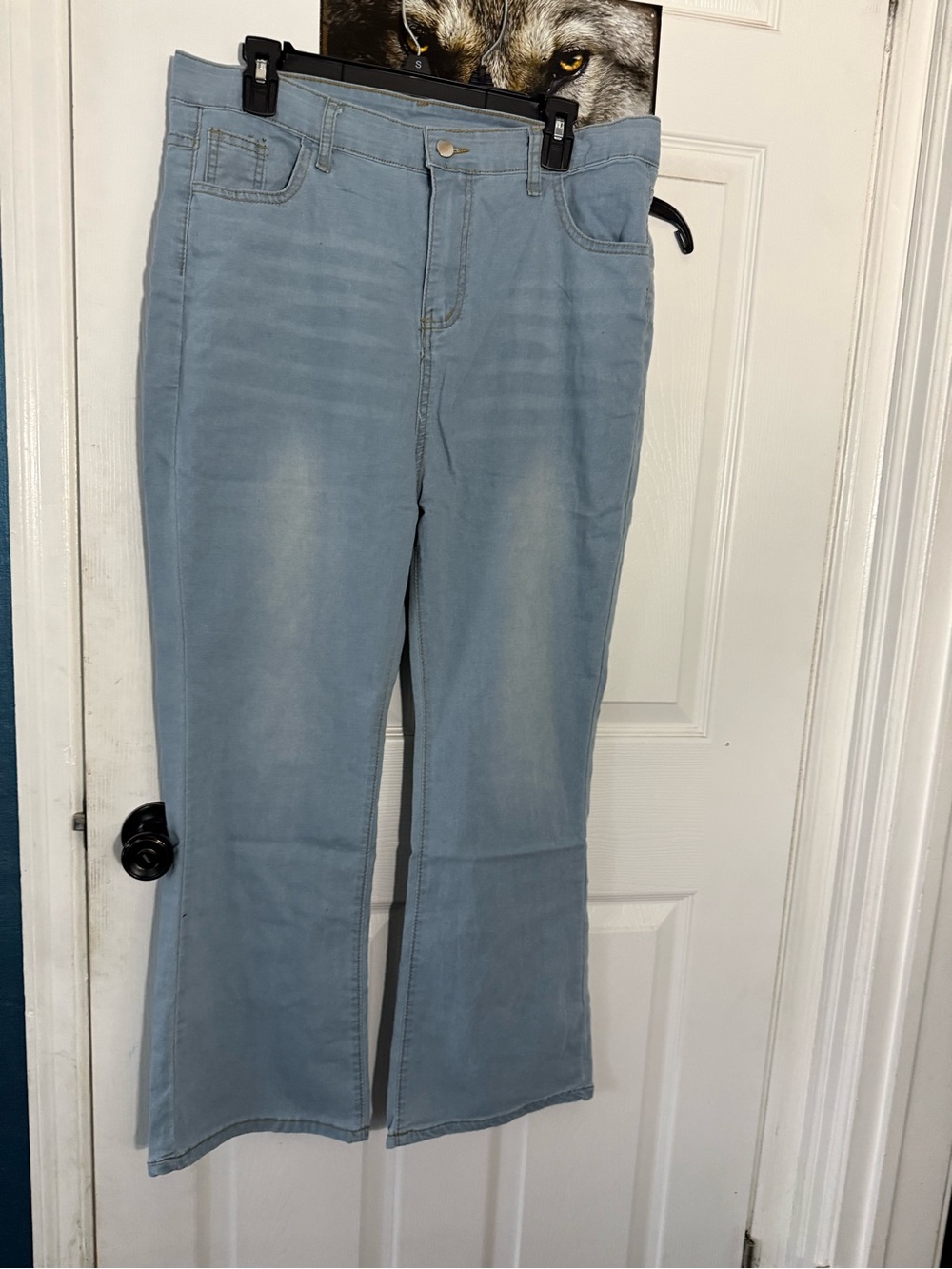 Light Blue Women’s Jeans - Classic Flare (2)